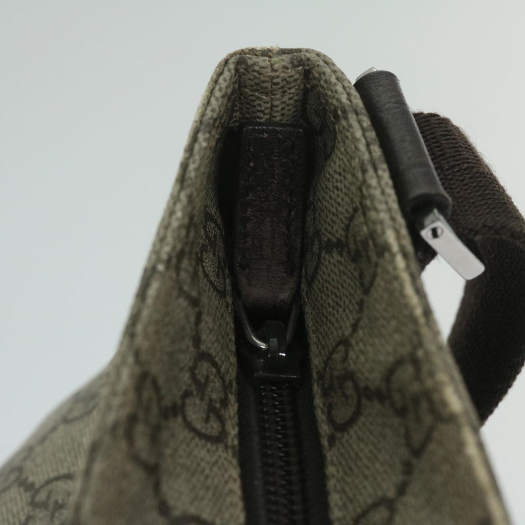 GUCCI GG Supreme Shoulder Bag PVC Leather Beige 141198 59967