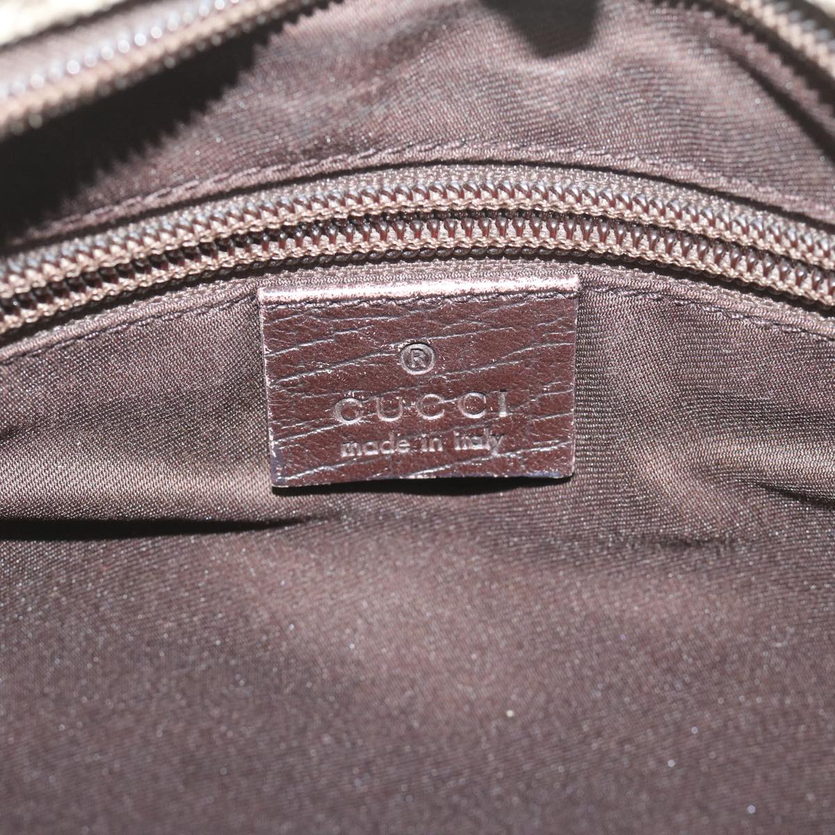 GUCCI GG Supreme Shoulder Bag PVC Leather Beige 141198 59967