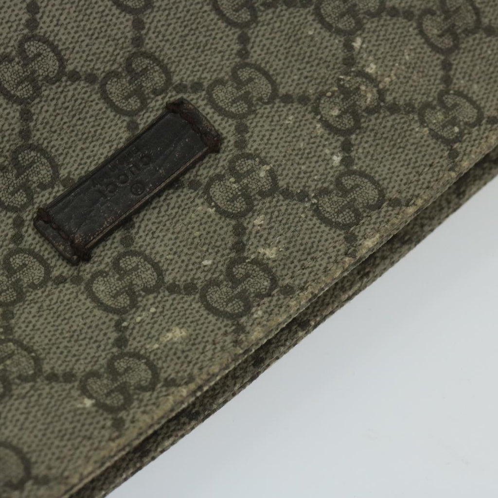 GUCCI GG Supreme Shoulder Bag PVC Leather Beige 141198 59967
