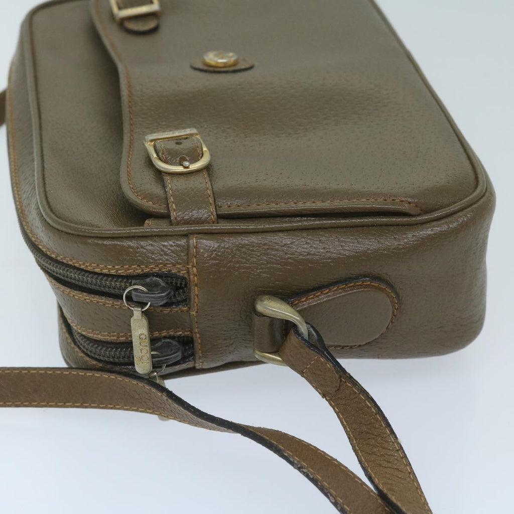 GUCCI Shoulder Bag Leather Beige 59969