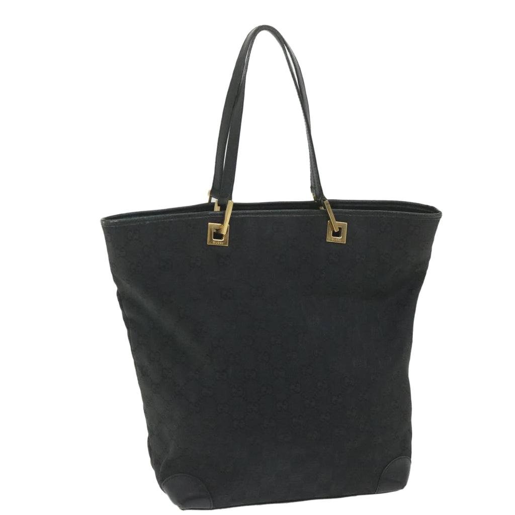 GUCCI GG Canvas Tote Bag Black 002 1098 2404 59972
