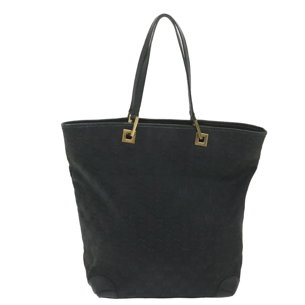 GUCCI GG Canvas Tote Bag Black 002 1098 2404 59972