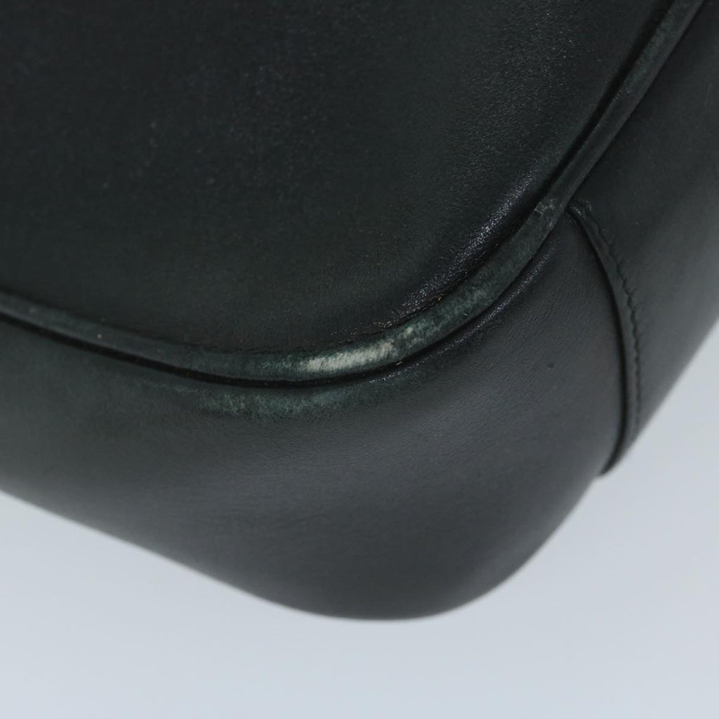 GUCCI Bamboo Shoulder Bag Leather Black 001 1705 1638 59973