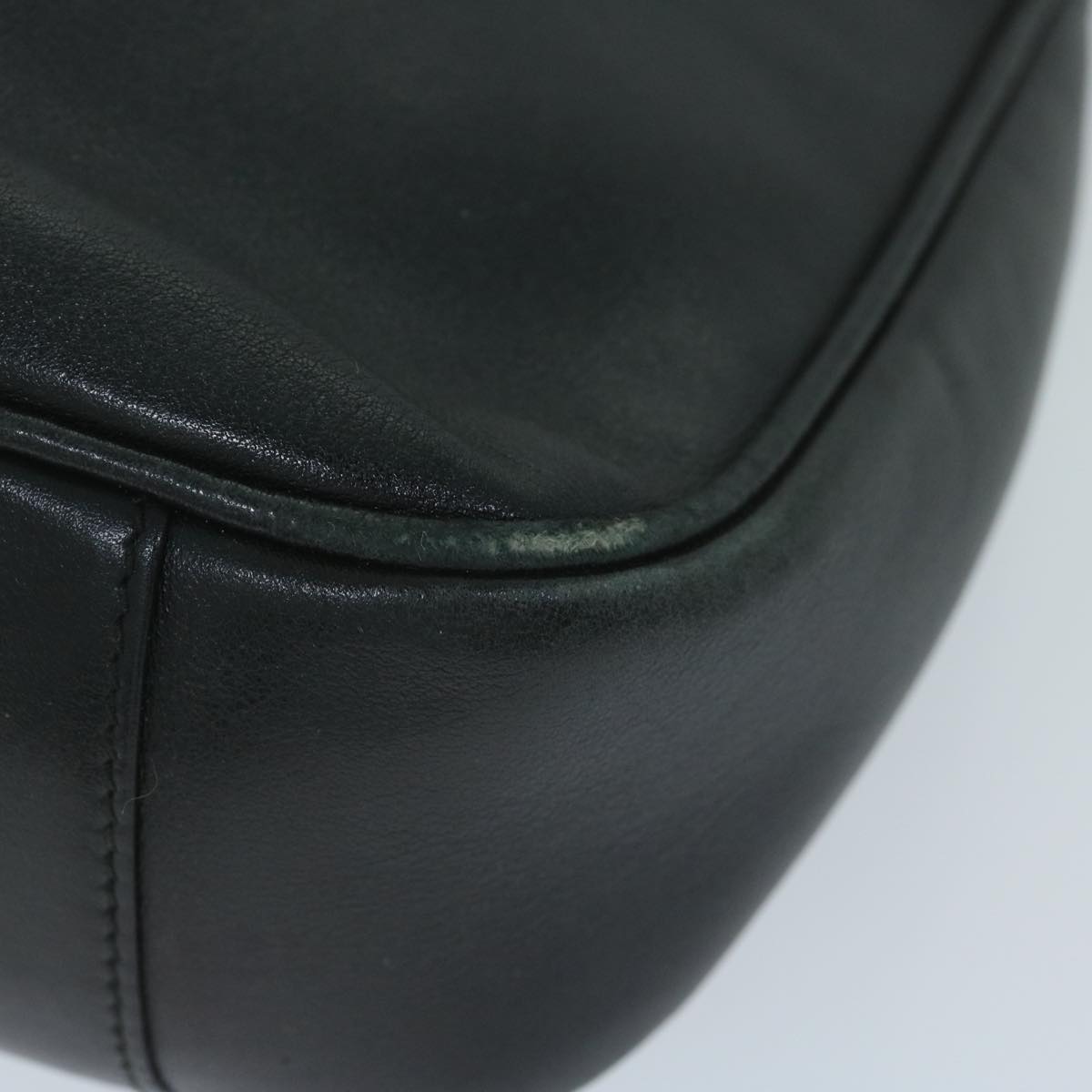 GUCCI Bamboo Shoulder Bag Leather Black 001 1705 1638 59973