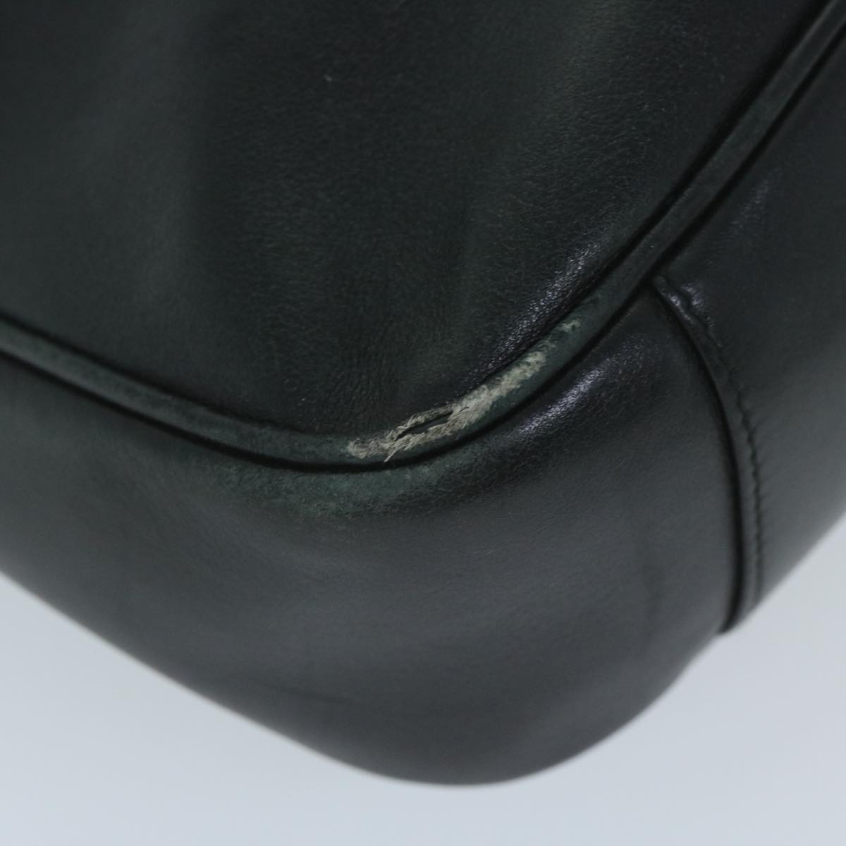 GUCCI Bamboo Shoulder Bag Leather Black 001 1705 1638 59973