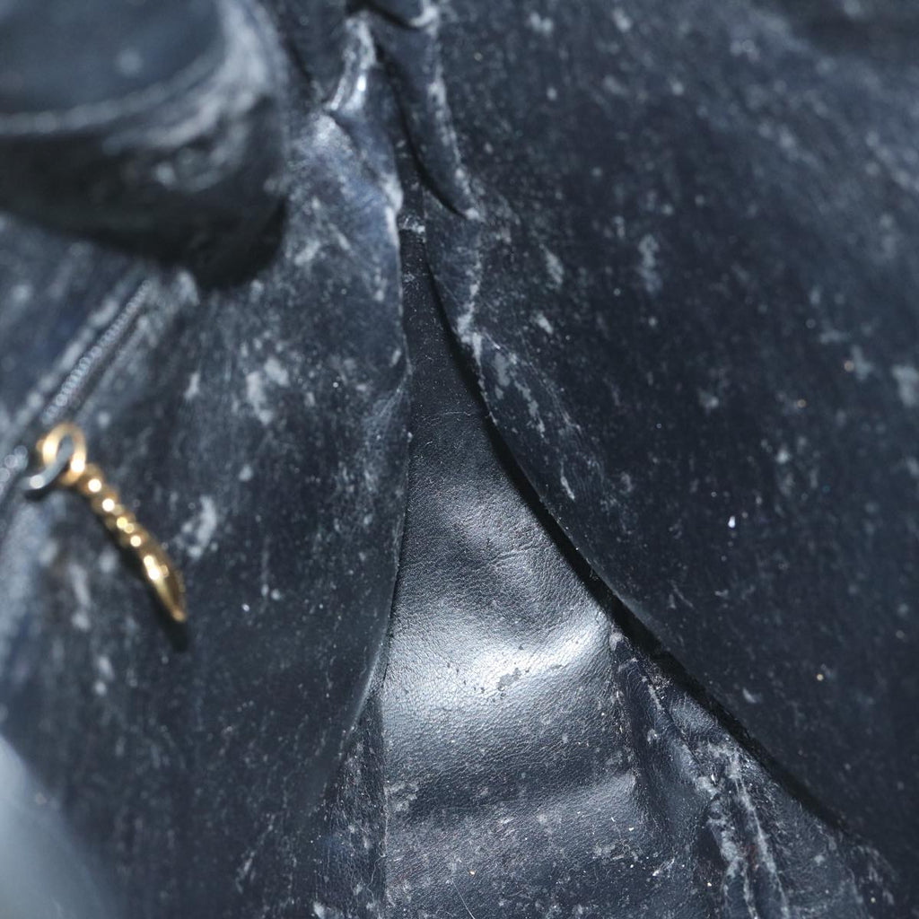 GUCCI Bamboo Shoulder Bag Leather Black 001 1705 1638 59973