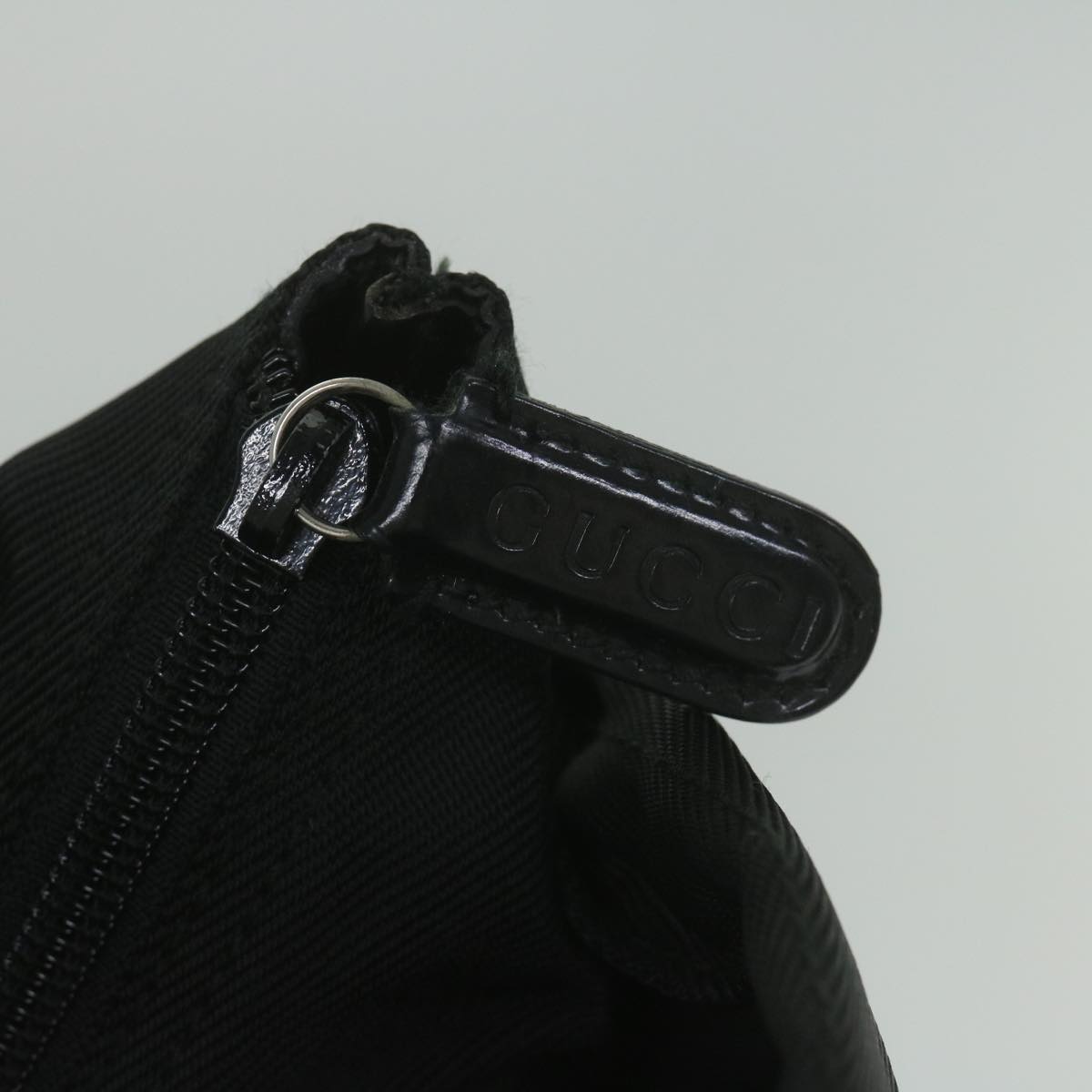 GUCCI Bamboo Tote Bag Nylon Black 002 2058 0412 5 59979
