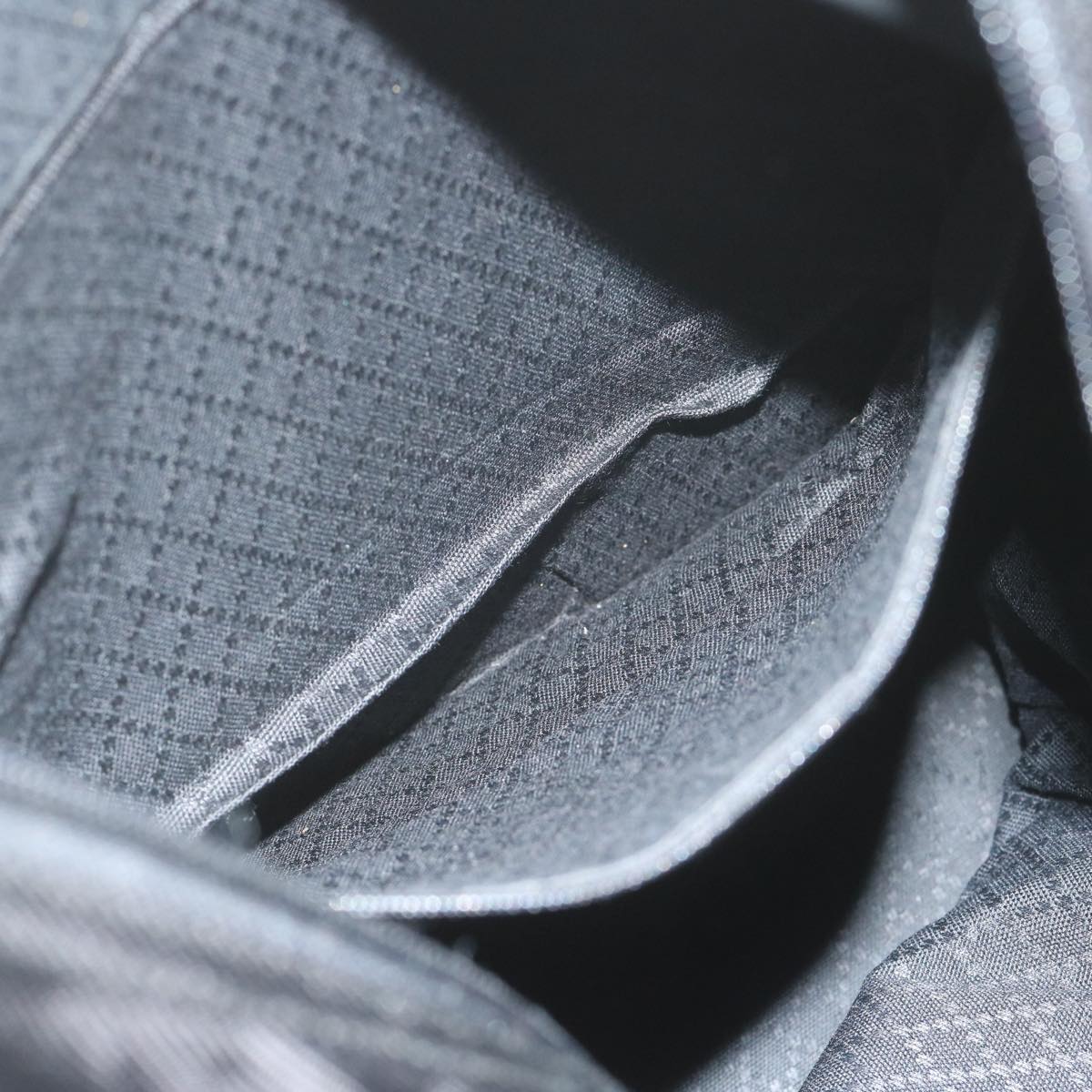 GUCCI Bamboo Tote Bag Nylon Black 002 2058 0412 5 59979