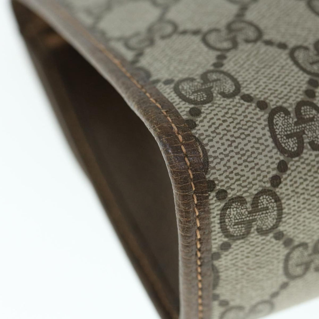 GUCCI GG Canvas Web Sherry Line Clutch Bag PVC Beige Red Green 59987