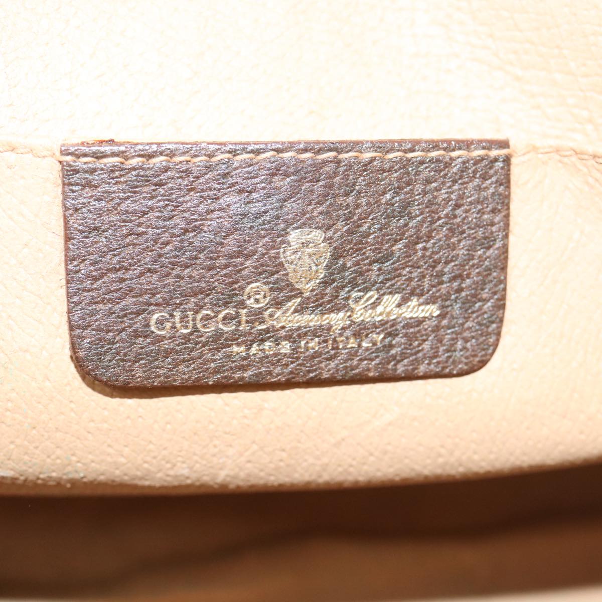GUCCI GG Canvas Web Sherry Line Clutch Bag PVC Beige Red Green 59987