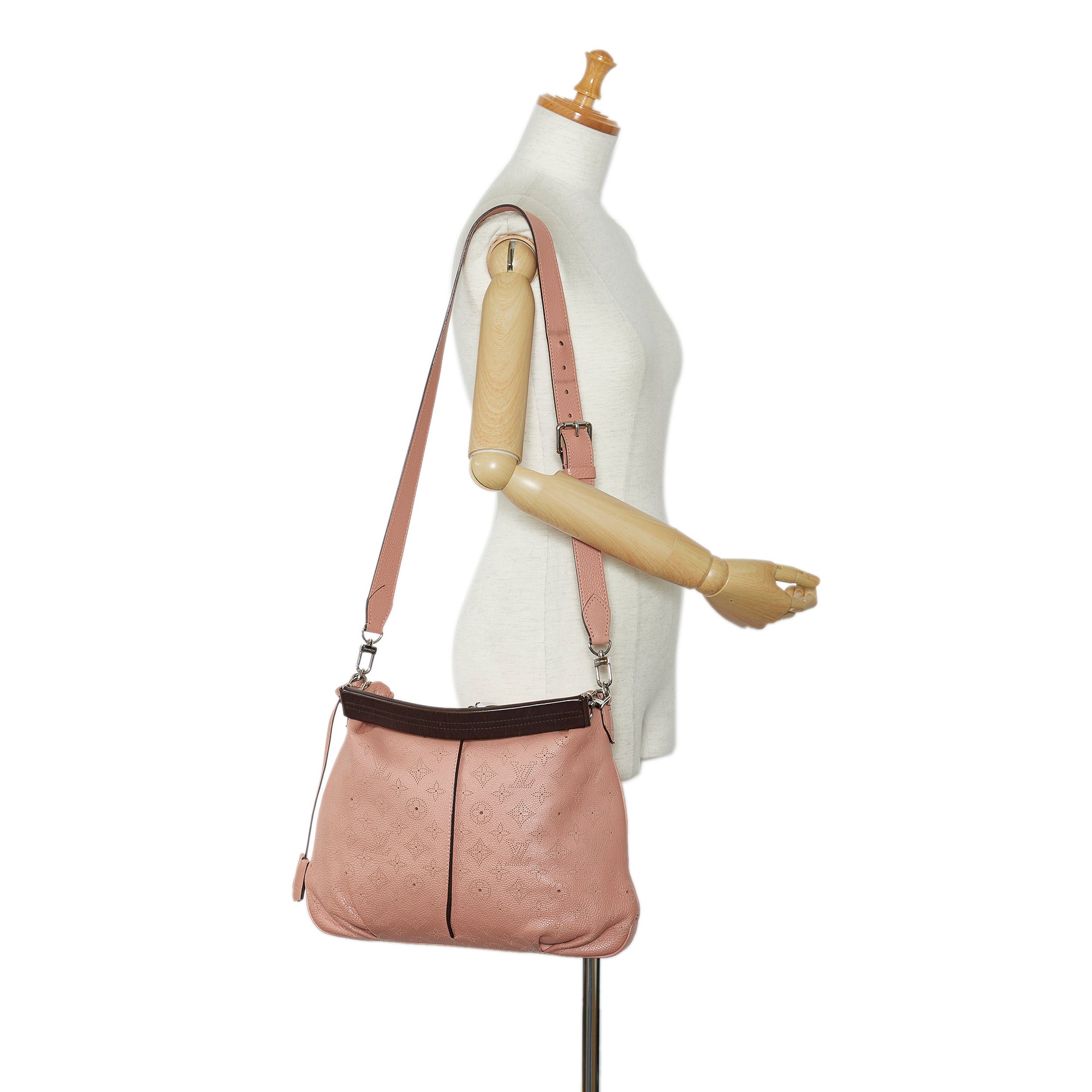 Pink Louis Vuitton Mahina Selene PM Satchel