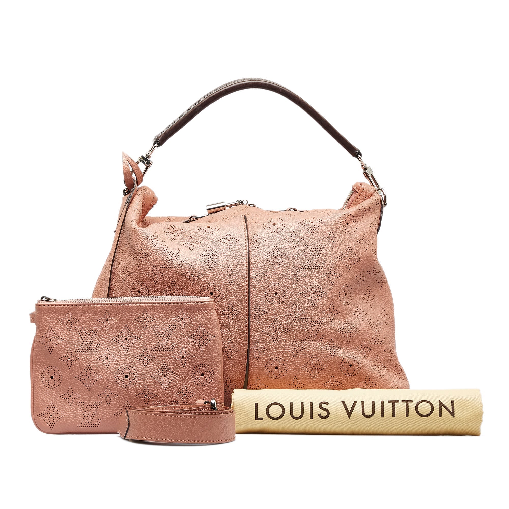 Pink Louis Vuitton Mahina Selene PM Satchel