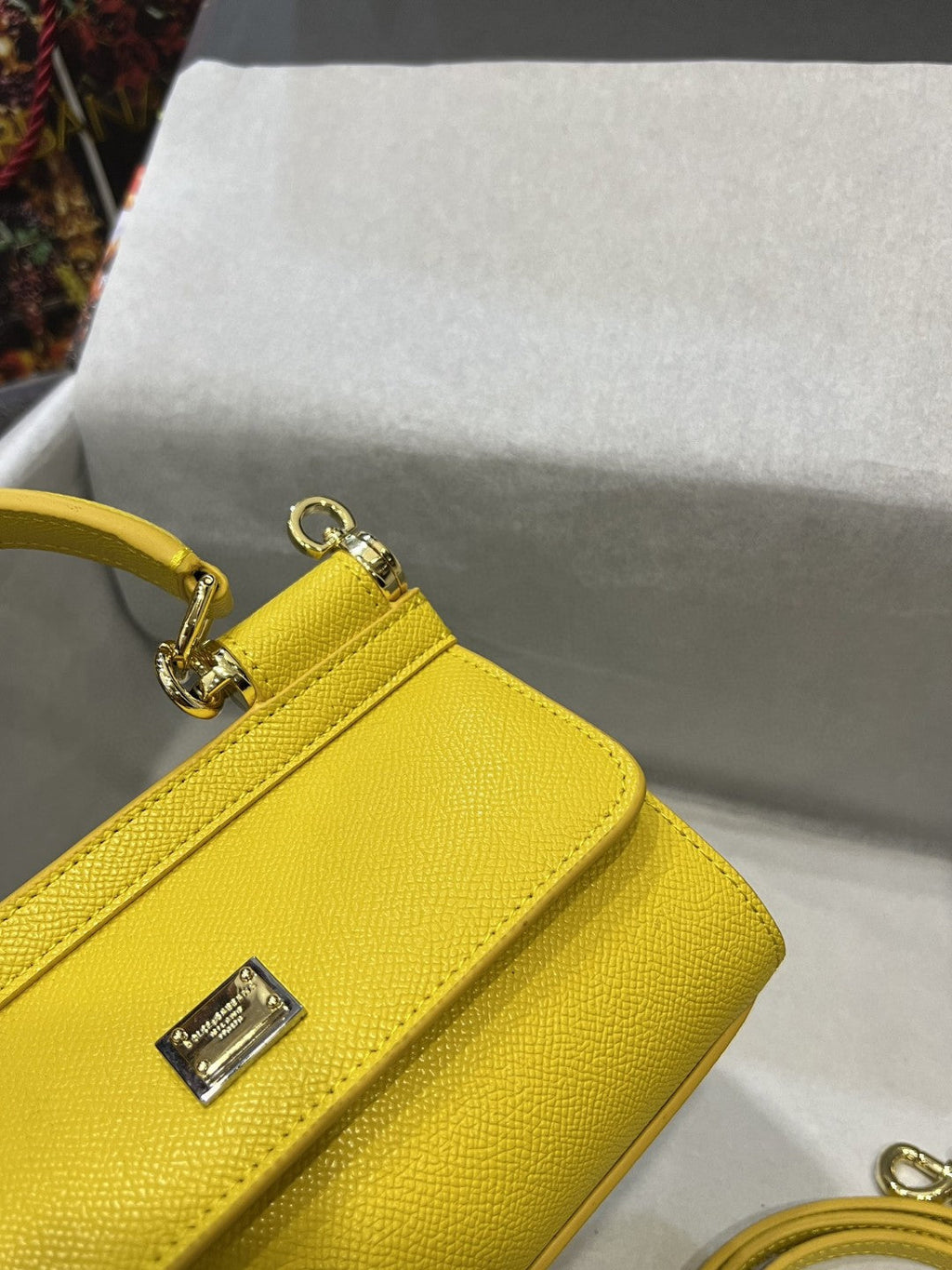 GLAMI Small Sicily Bag In Dauphine Yellow For Women 7.5in/19cm GLAMI