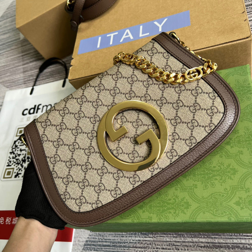 gg Blondie Shoulder Bag Beige For Women, Women’s Bags 11in/28cm gg 699268 K9GSG 8358