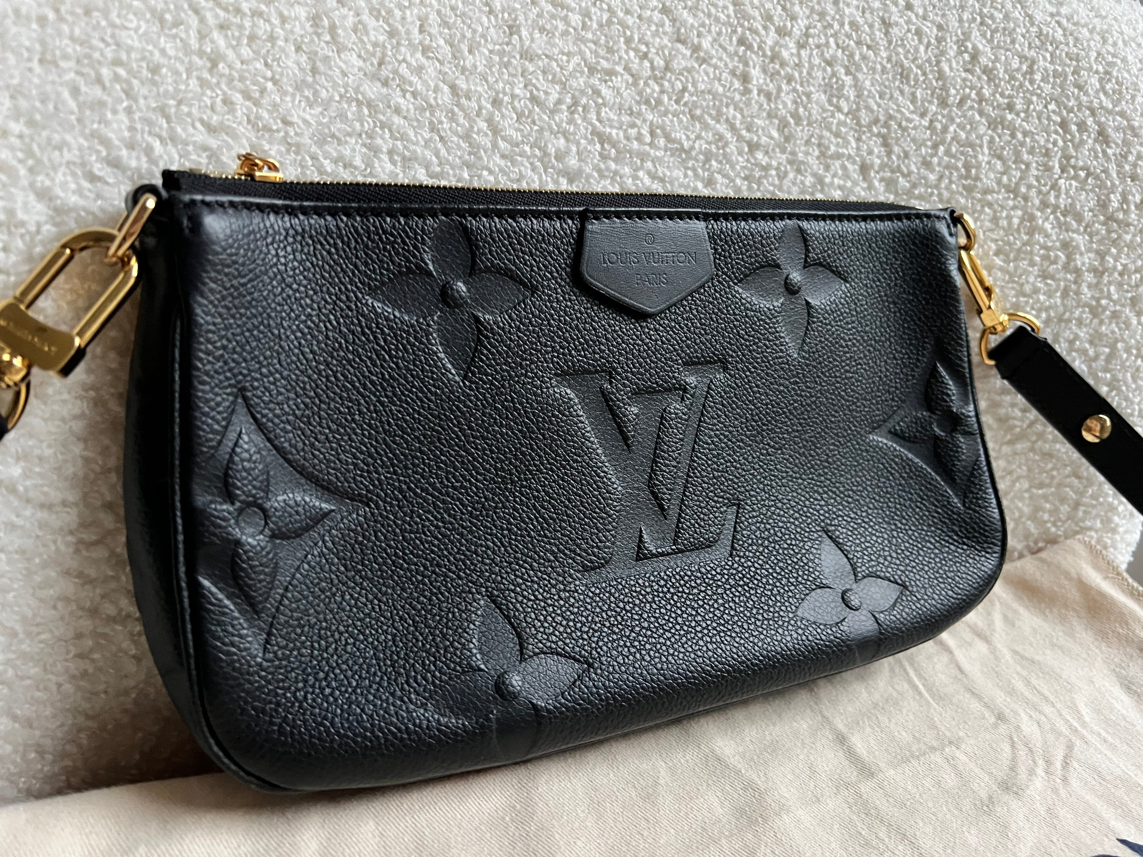Louis Vuitton Multi Pochette Accessoires Black Empreinte (RRP £2140)