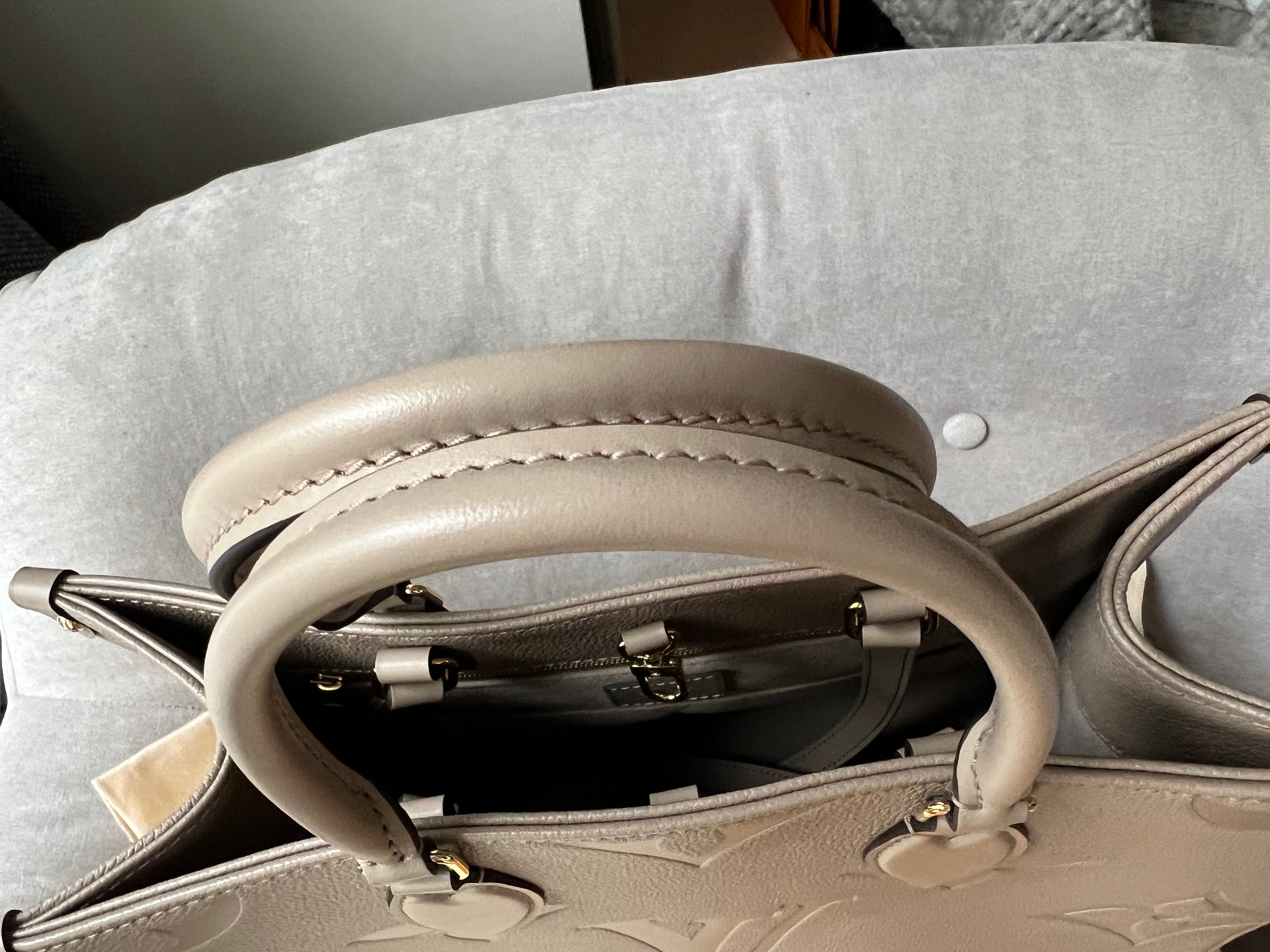 Louis Vuitton On the Go MM Dune Empreinte (RRP £2,480)