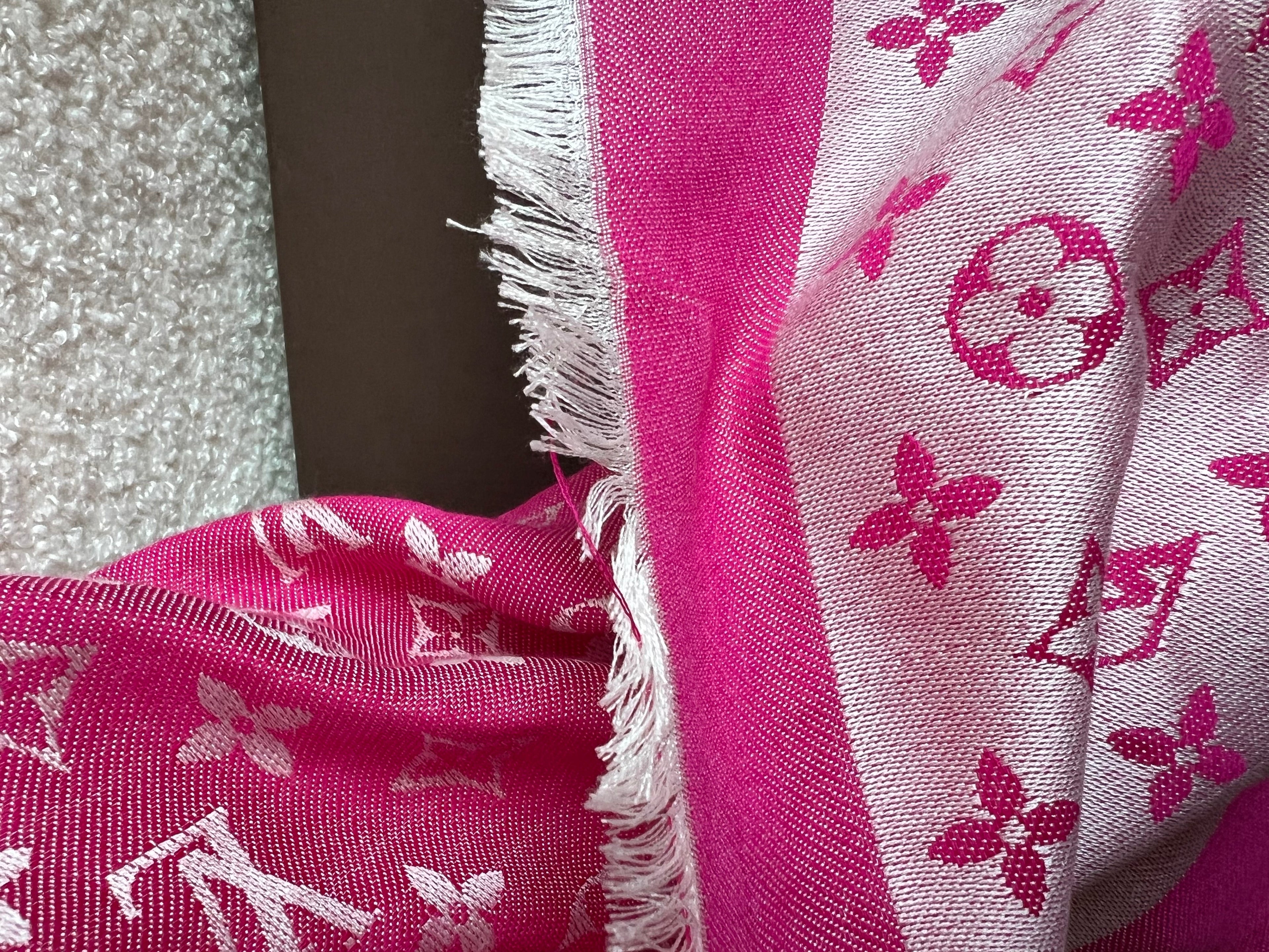 Louis Vuitton Pink Monogram Shawl (RRP £450)