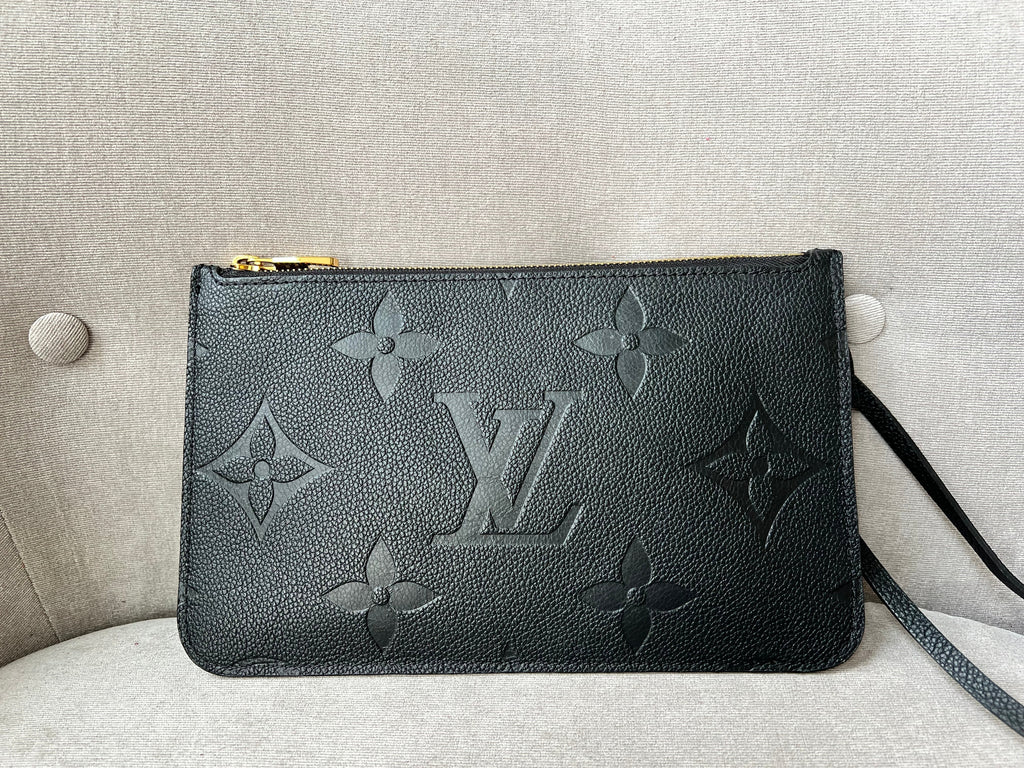 Louis Vuitton Pouch (from Neverfull) Black Empreinte