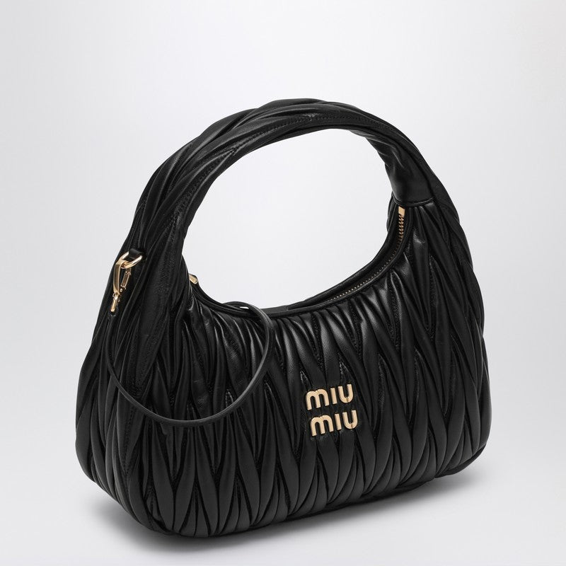 Miu Miu Miu Wander Black MatelassÃƒÆ’Ã‚Â© Bag Women