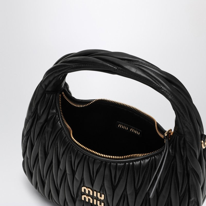 Miu Miu Miu Wander Black MatelassÃƒÆ’Ã‚Â© Bag Women