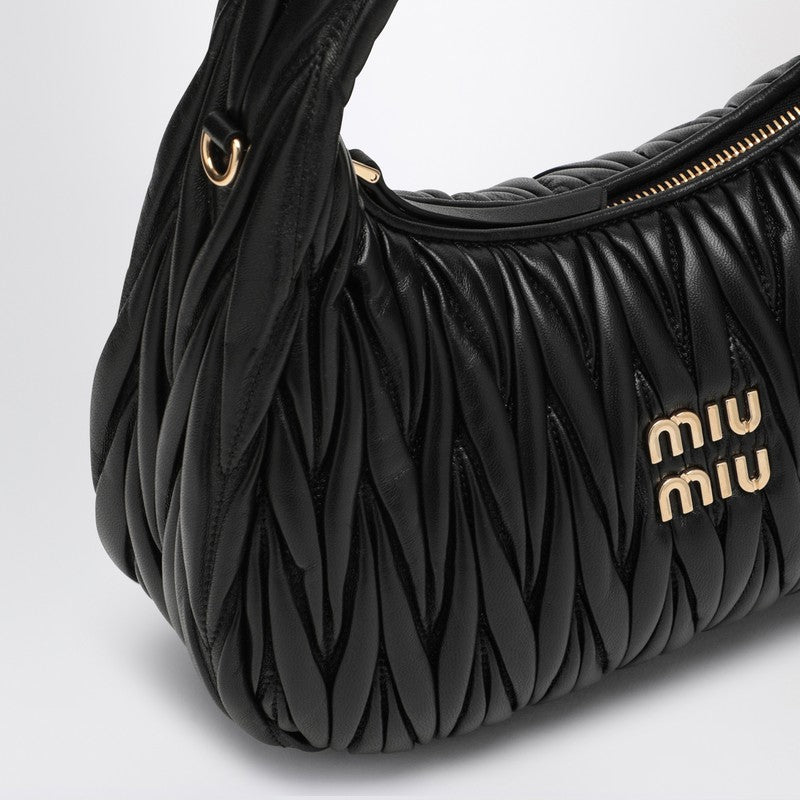 Miu Miu Miu Wander Black MatelassÃƒÆ’Ã‚Â© Bag Women