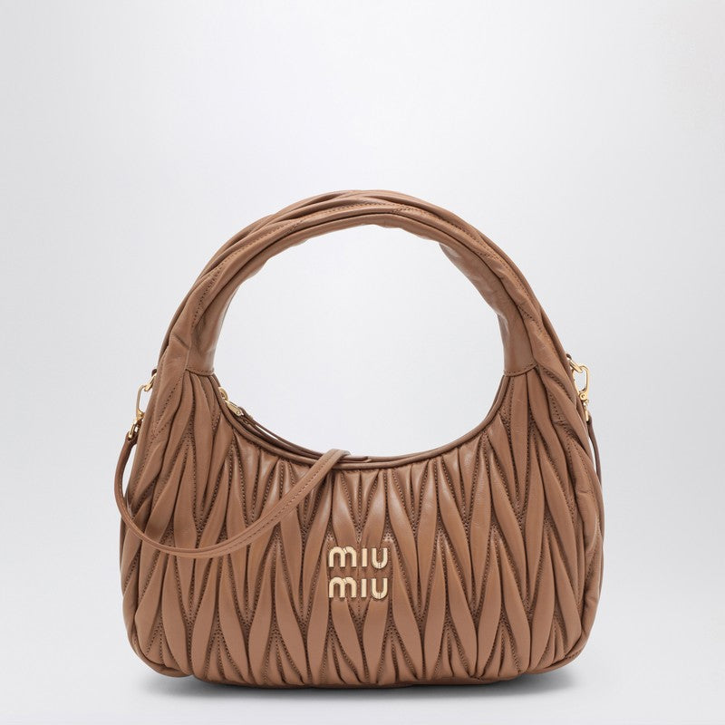 Miu Miu Miu Wander Caramel MatelassÃƒÆ’Ã‚Â© Bag Women