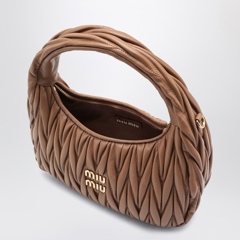 Miu Miu Miu Wander Caramel MatelassÃƒÆ’Ã‚Â© Bag Women