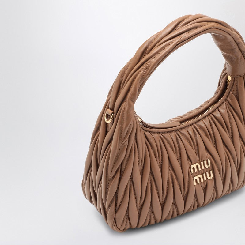 Miu Miu Miu Wander Caramel MatelassÃƒÆ’Ã‚Â© Bag Women