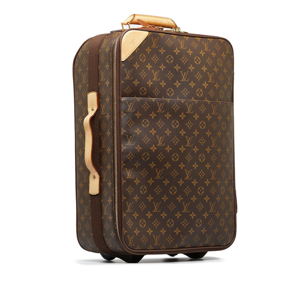 Brown Louis Vuitton Monogram Pegase 55 Travel Bag
