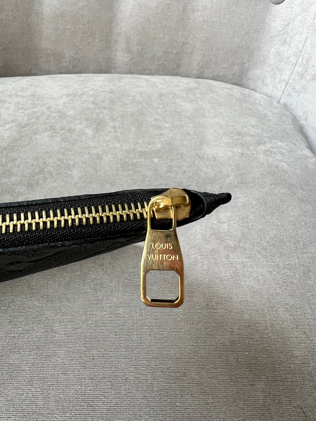 Louis Vuitton Pouch (from Neverfull) Black Empreinte
