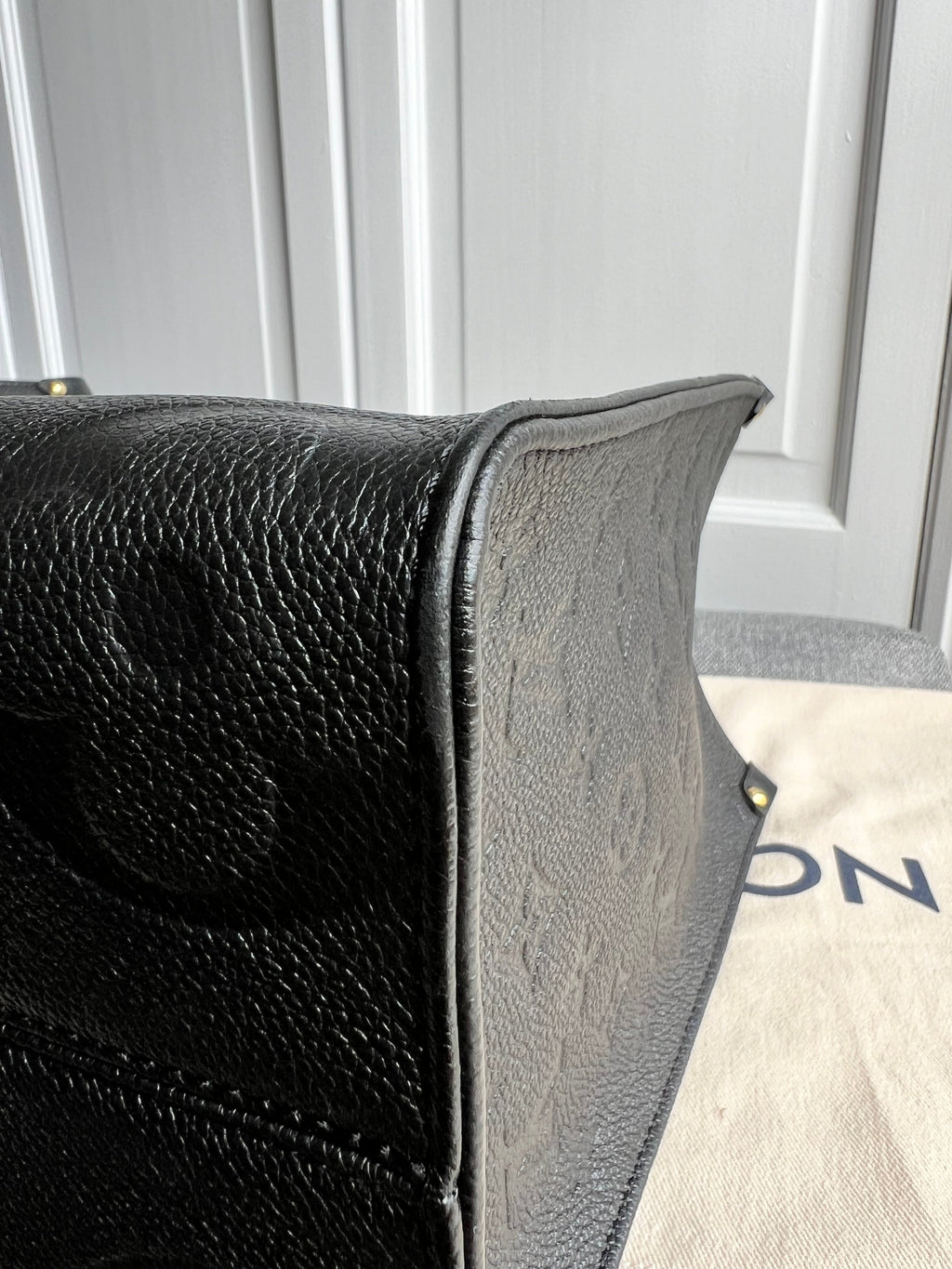 Louis Vuitton On the Go MM Black Empreinte (RRP £2,450)