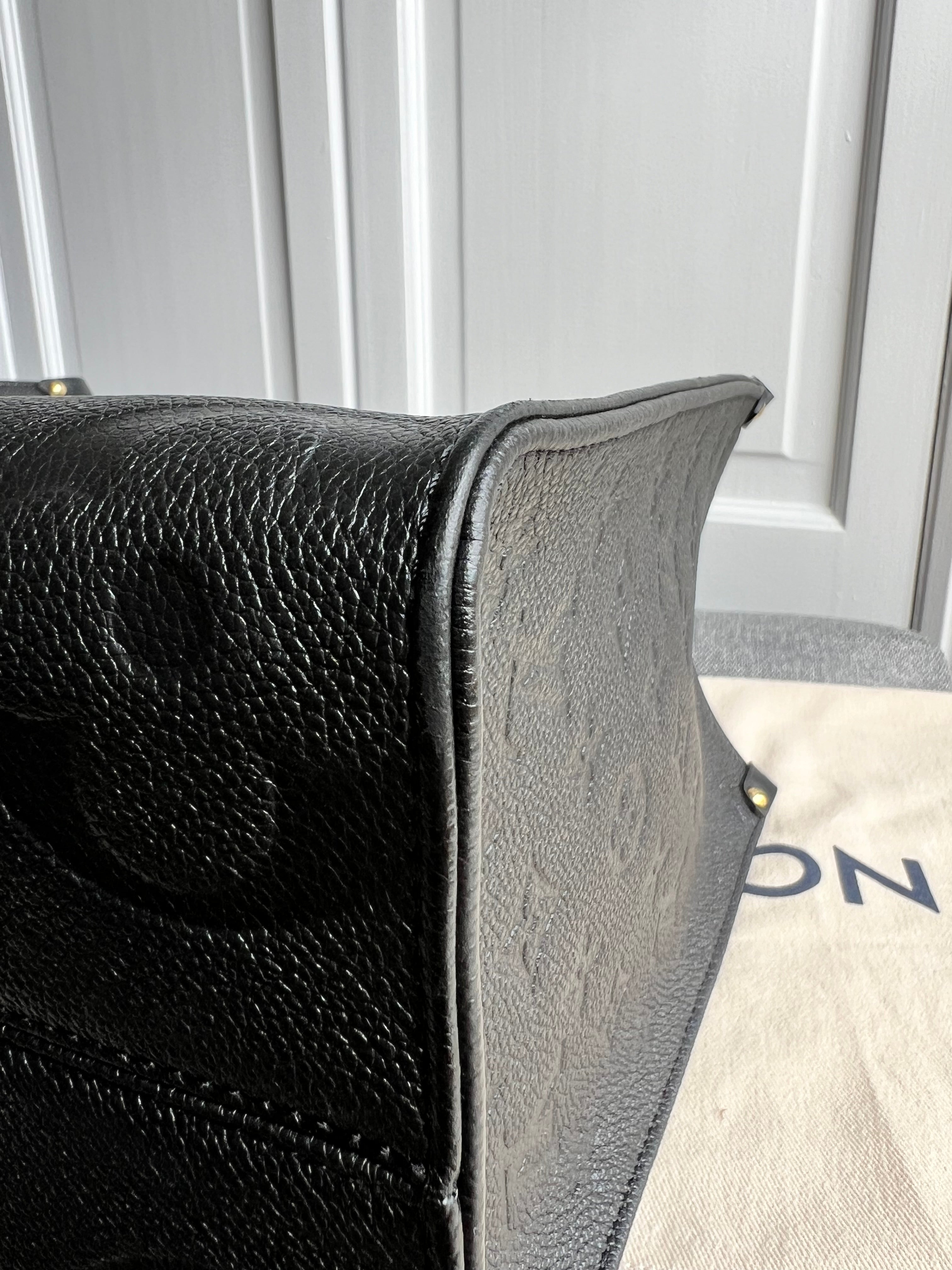 Louis Vuitton On the Go MM Black Empreinte (RRP £2,450)