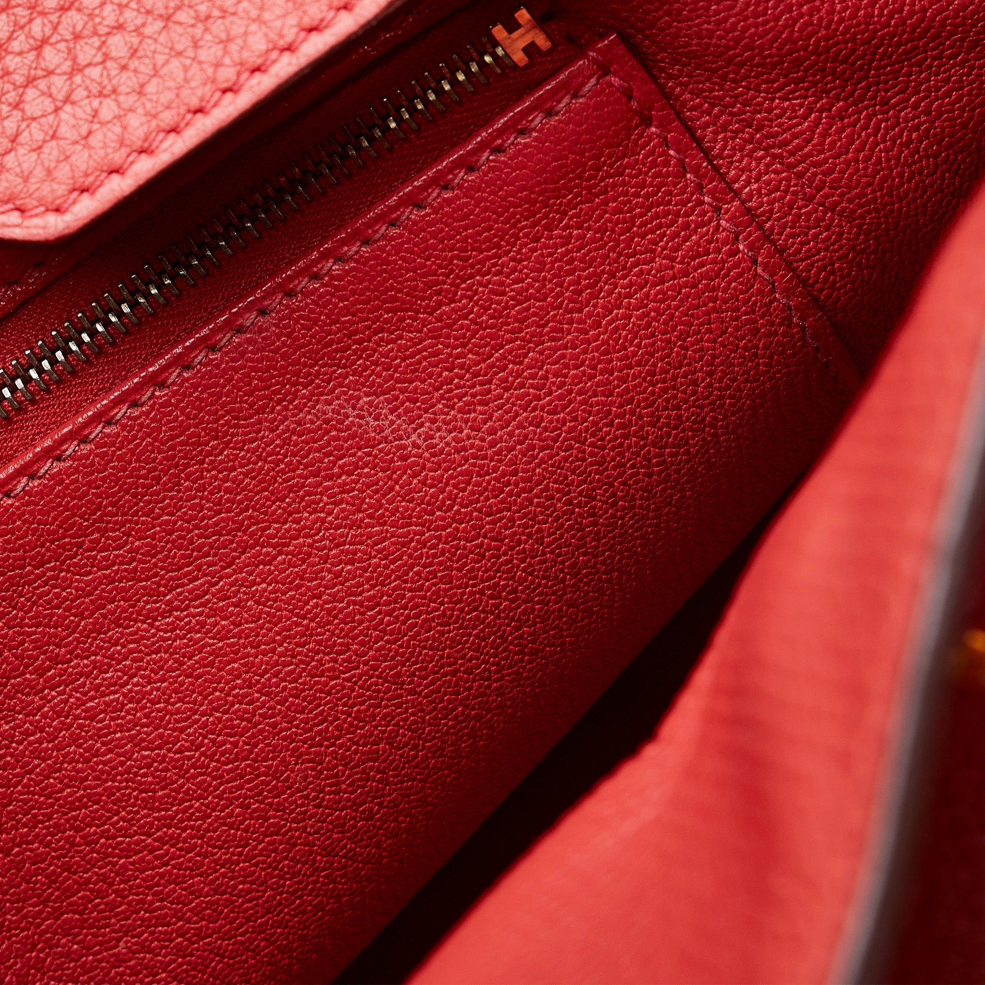 HermÃƒÆ’Ã‚Â¨s Birkin 35 Red Clemence Gold