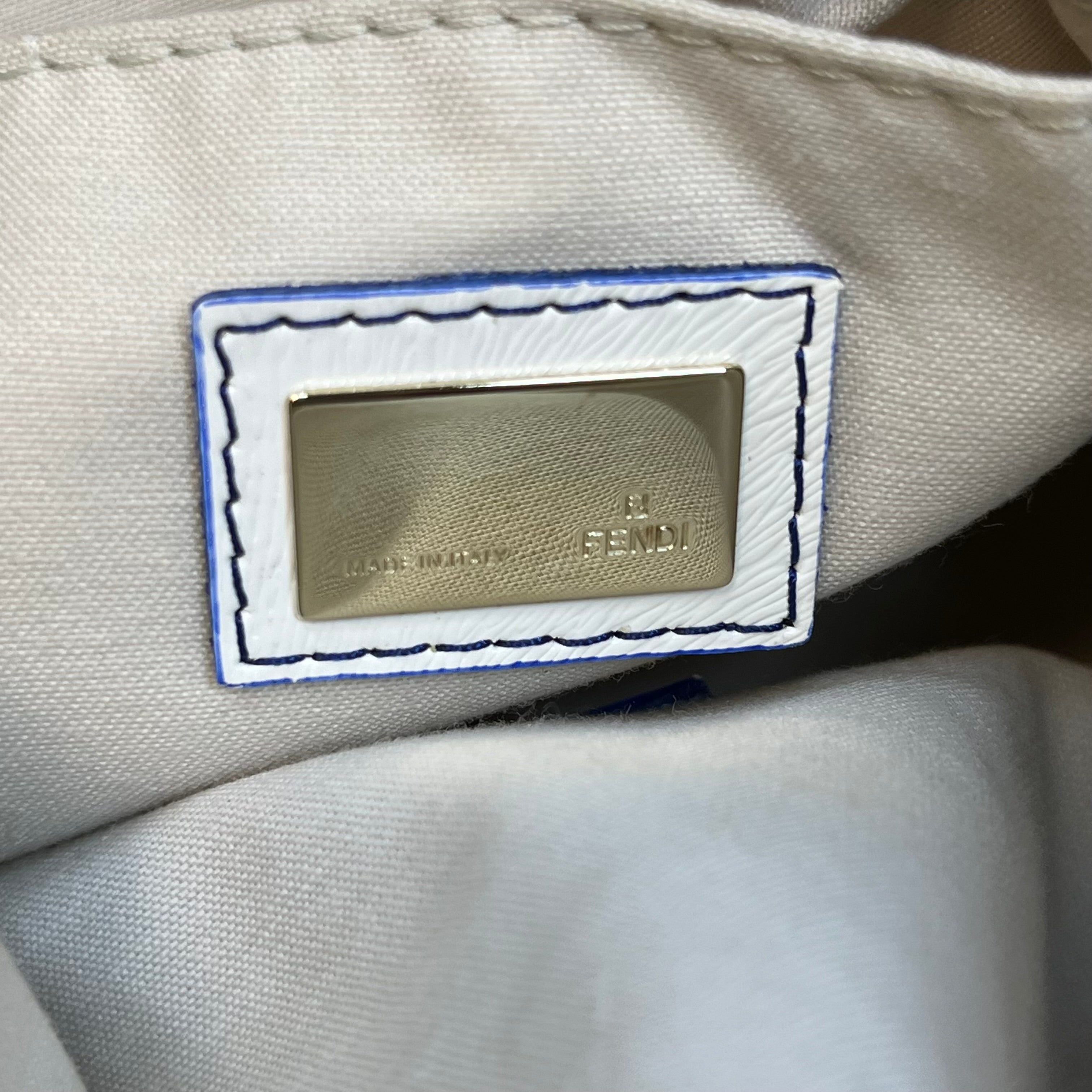 FENDI Bauletto Boston Ombre Canvas Satchel Bag
