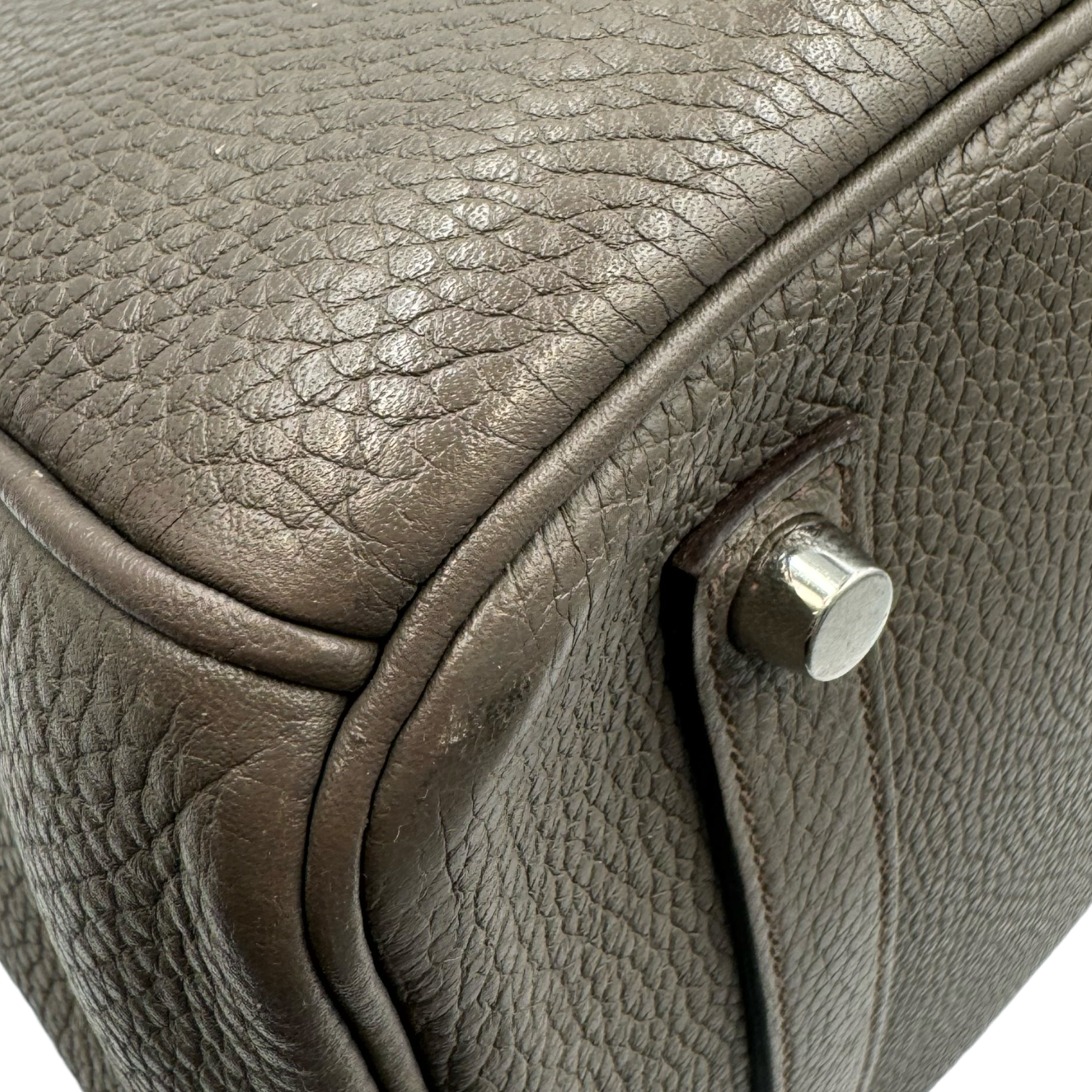 HermÃƒÆ’Ã‚Â¨s Birkin 35 Etain Clemence Palladium