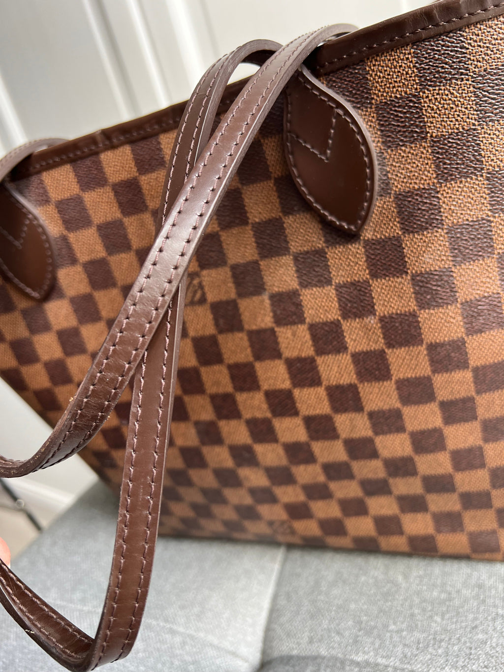 Louis Vuitton Neverfull MM Damier Ebene Cherry Interior (RRP £1,410)