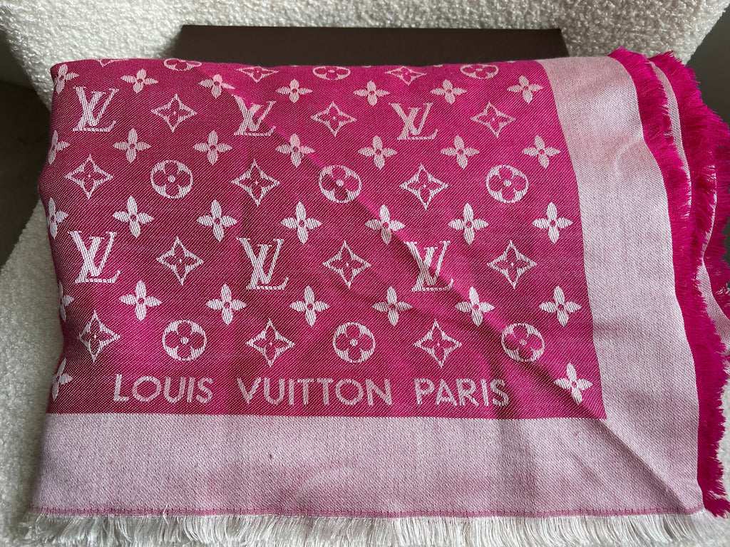 Louis Vuitton Pink Monogram Shawl (RRP £450)
