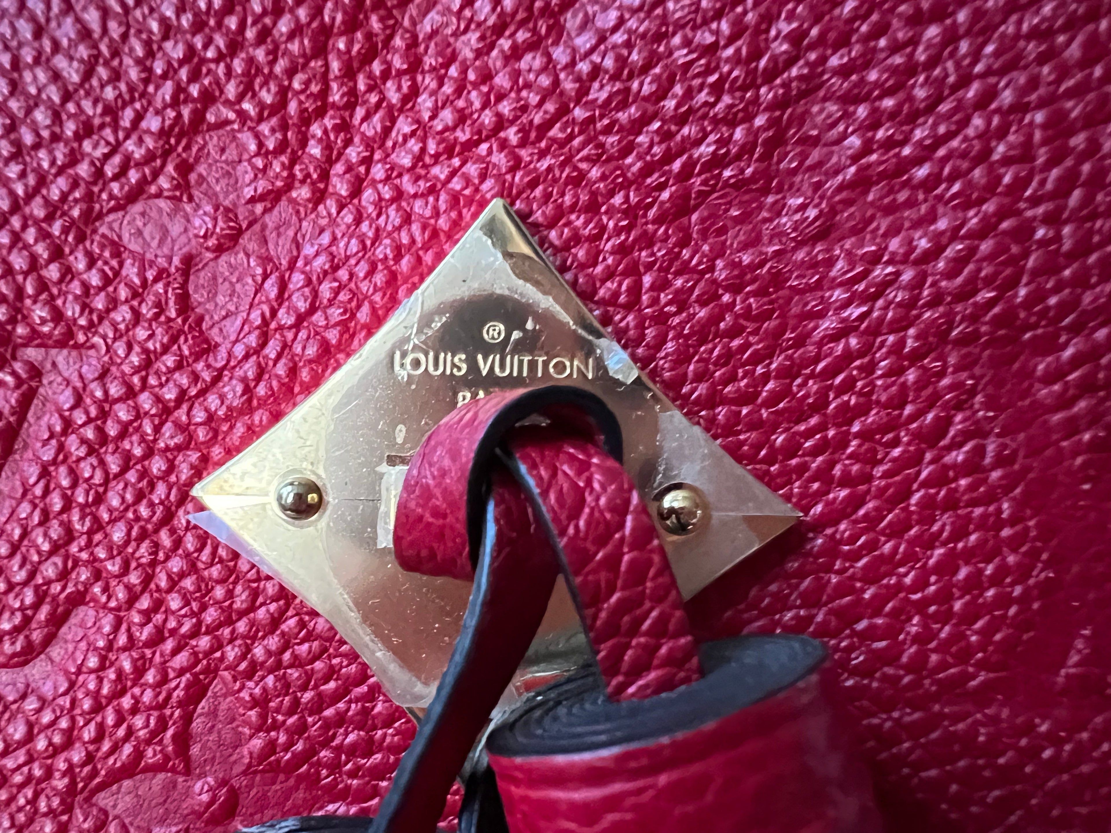 Louis Vuitton Saintonge Red Empreinte (RRP £1520)