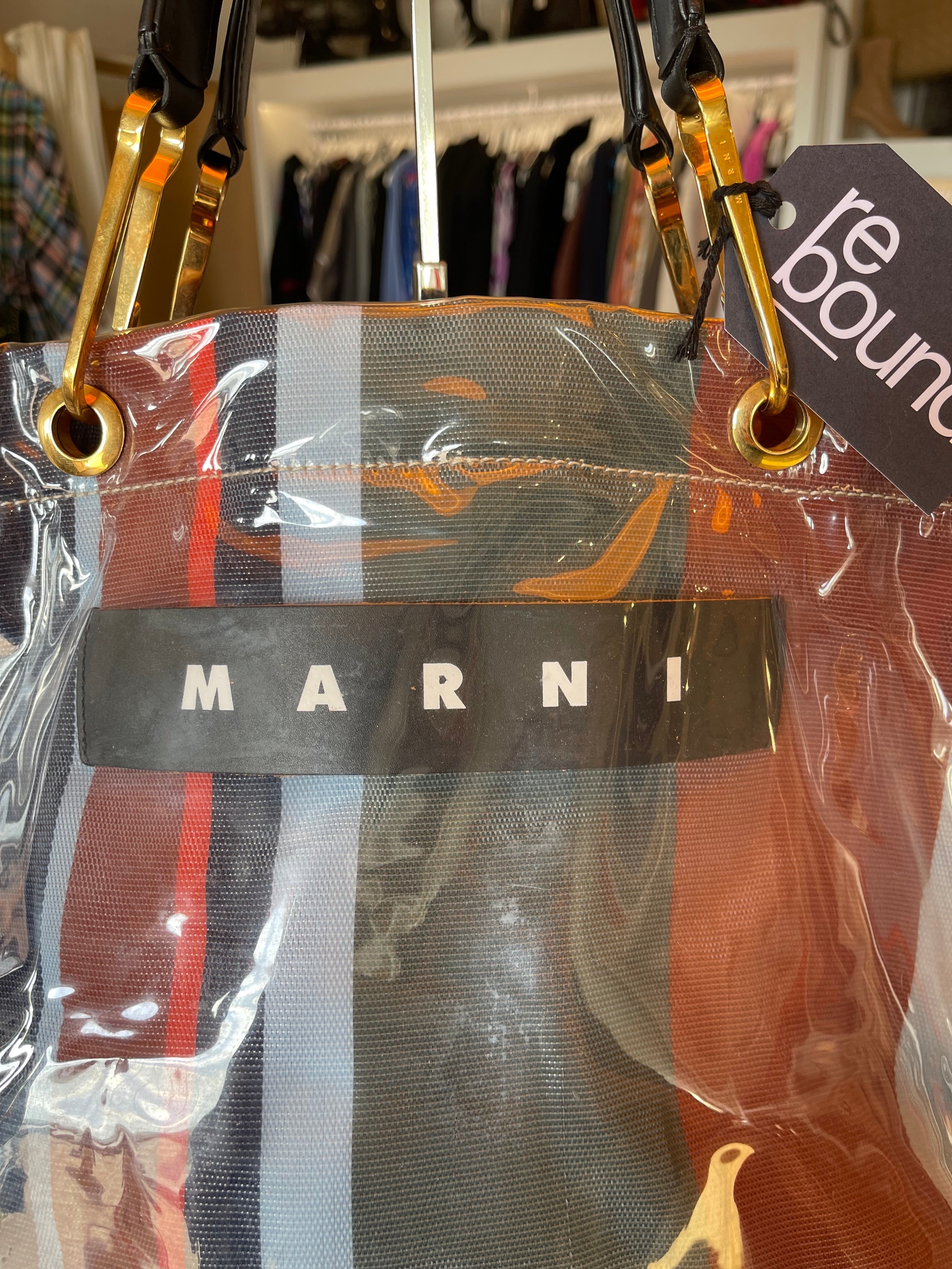 MARNI Striped Shopper