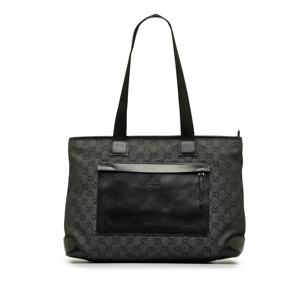 Black Gucci GG Canvas Tote Bag