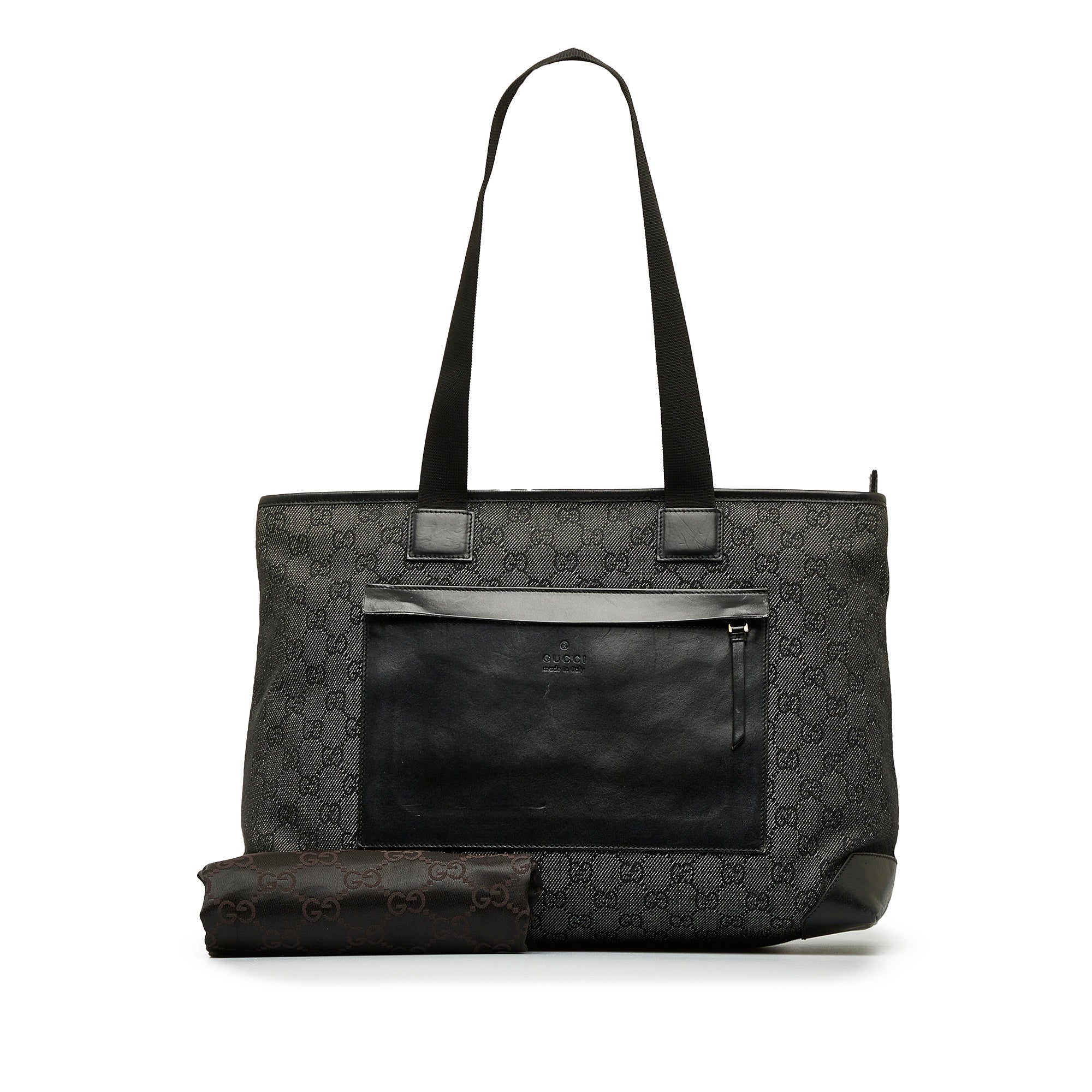 Black Gucci GG Canvas Tote Bag