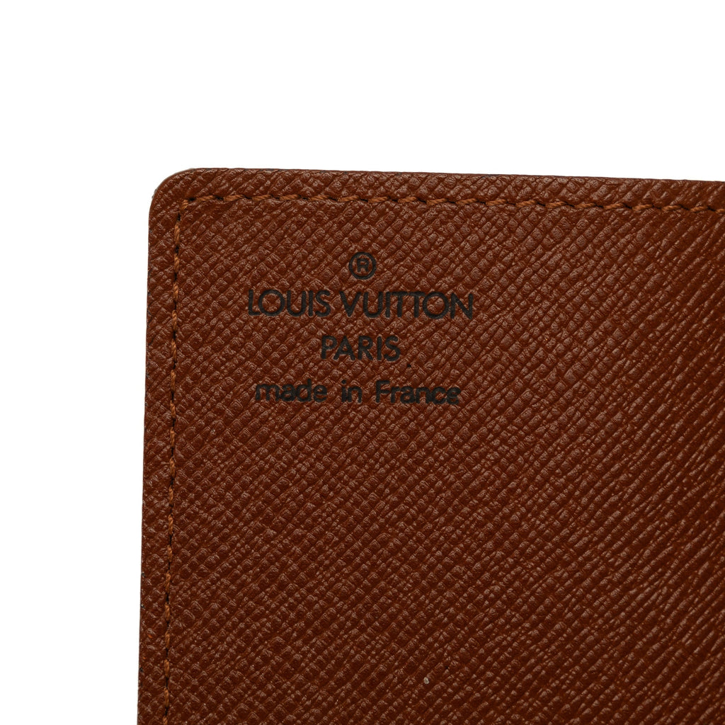 Brown Louis Vuitton Monogram Porte-Cartes Credit Pression Card Holder