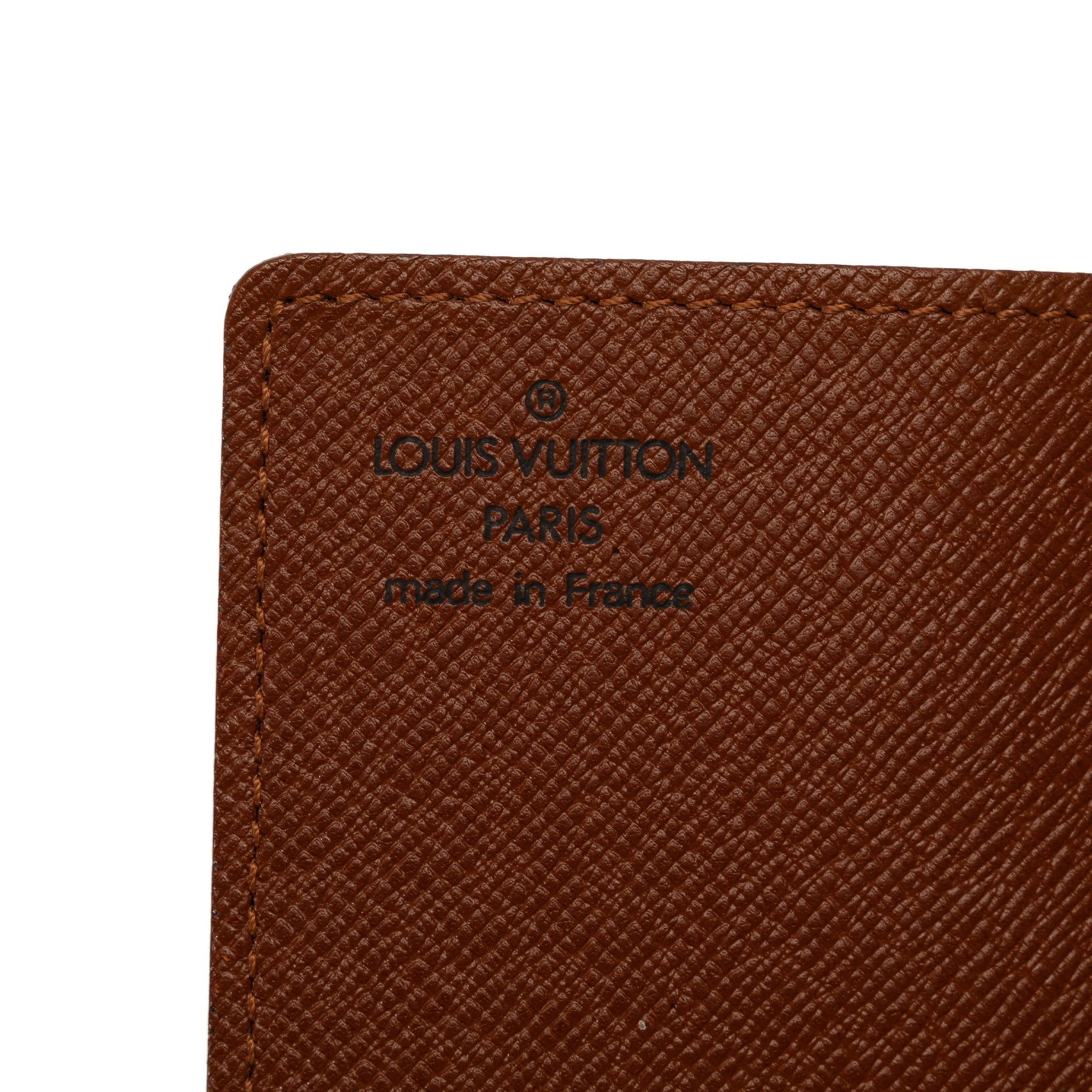 Brown Louis Vuitton Monogram Porte-Cartes Credit Pression Card Holder