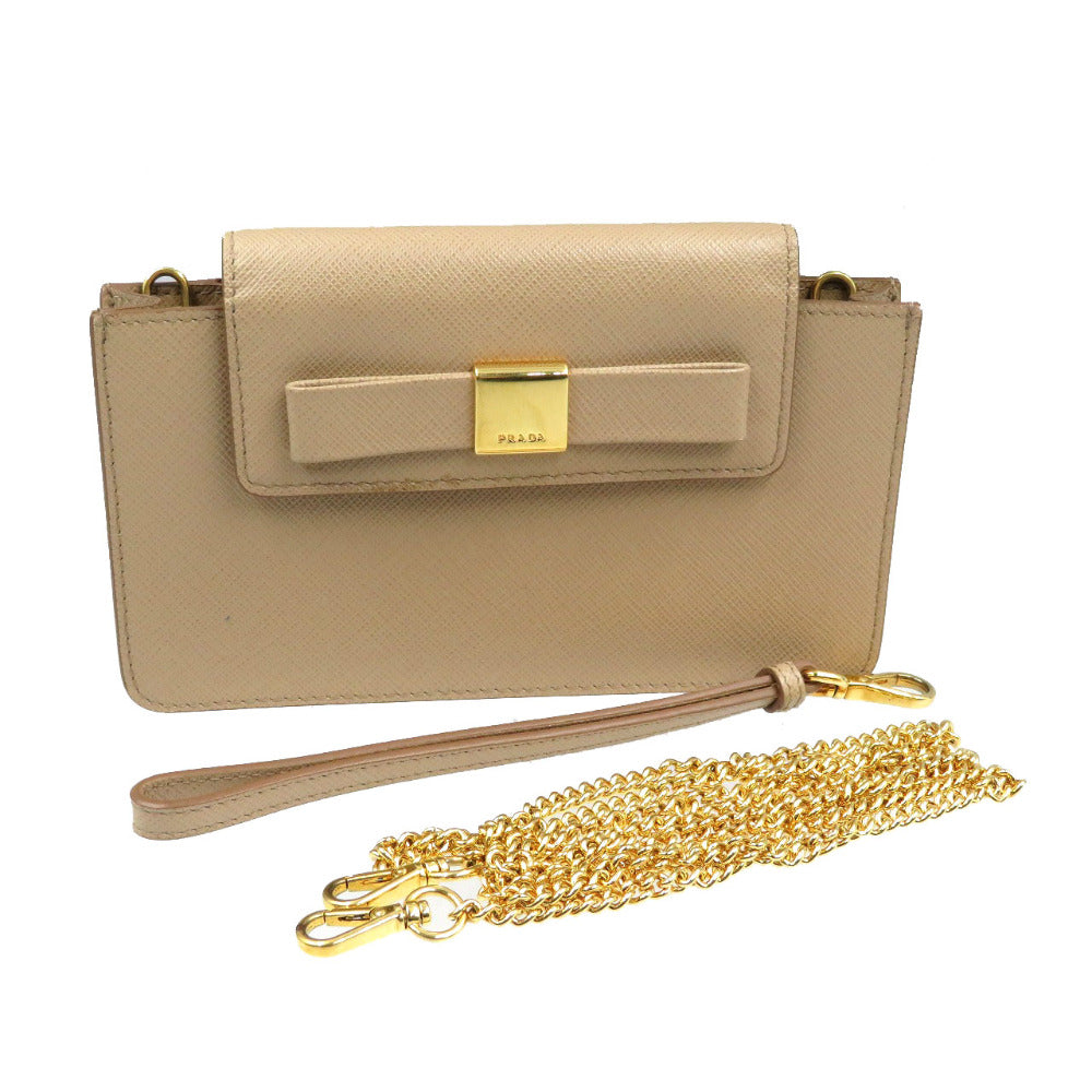 PRADA Mobile phones and smartphone accessories 1ZH034 leather beige