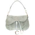 Christian Dior Handbag leather blue Saddle bag Women Used
