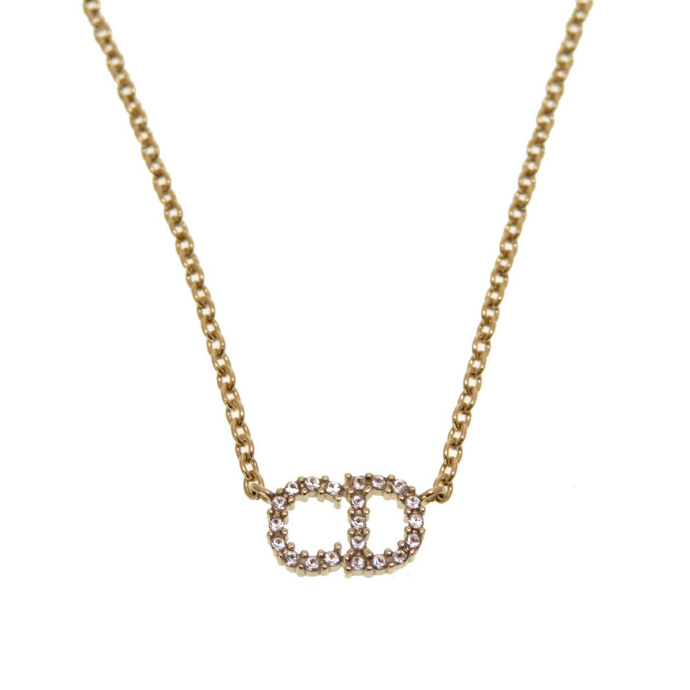 Christian Dior Necklace N0717CDLCY_D301 Stone gold Clairdilune logo CD