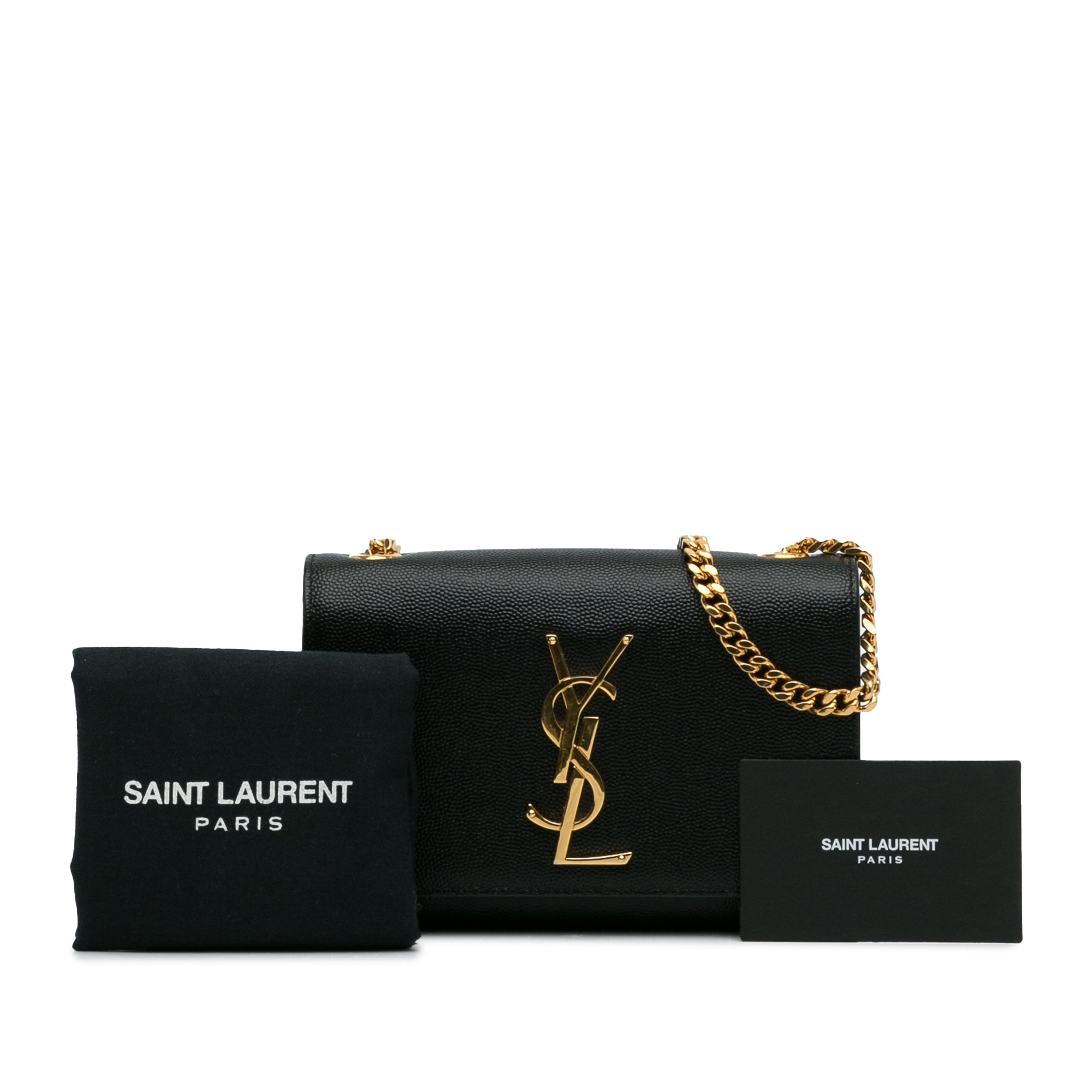 Yves Saint Laurent Kate Small Black Calfskin