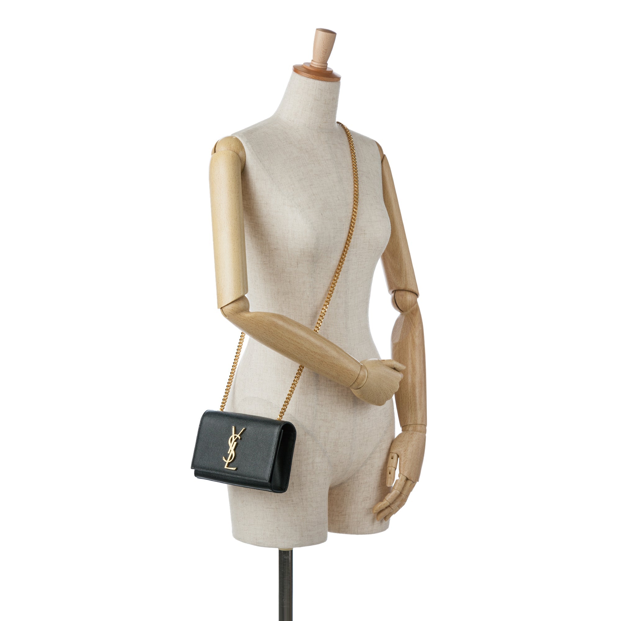Yves Saint Laurent Kate Small Black Calfskin