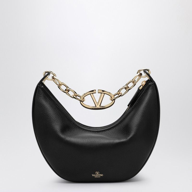 VLOGO MOON BLACK SMALL HOBO BAG