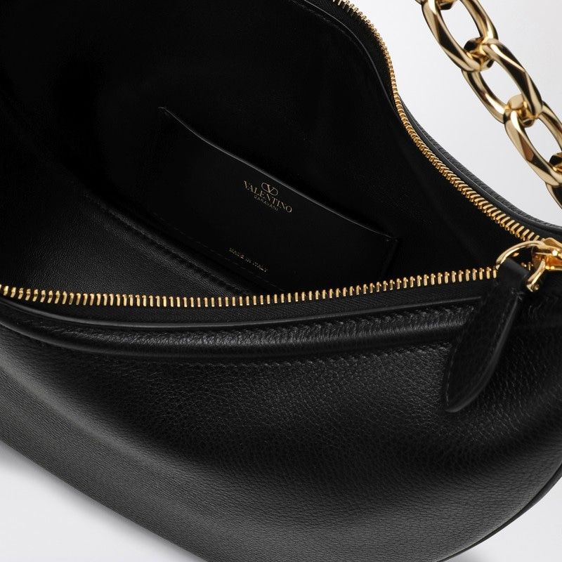 VLOGO MOON BLACK SMALL HOBO BAG